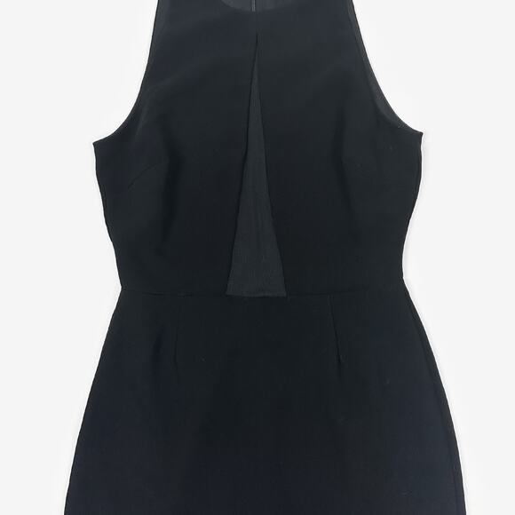 Bailey 44 Mesh Insert Mini Dress Size 4 Black Party Cocktail LBD - Picture 3 of 3